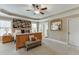 The main bedroom features recessed ceilings and large windows at 55 Sudderth St, Buford, GA 30518