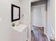 Clean bathroom features modern sink and neutral walls at 8451 Magnolia Dr, Jonesboro, GA 30238