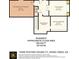 Basement floor plan with media room, flex space, and unfinished storage at 10090 Feather Sound Ct, Alpharetta, GA 30022