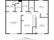 Upstairs floor plan with primary bedroom, Gathering room, laundry, and multiple bathrooms at 1560 Avalon Creek Rd, Sugar Hill, GA 30518