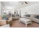 Open-concept living room with neutral tones, plush sofas and ample natural light at 1560 Avalon Creek Rd, Sugar Hill, GA 30518