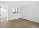 Open concept living room with modern vinyl floors at 1225 Church St # A, Decatur, GA 30030
