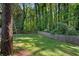 Expansive backyard with a beautiful tree line and partial fencing at 1585 San Gabriel Ave, Decatur, GA 30032