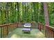Cozy deck offers a secluded outdoor space surrounded by lush trees at 1585 San Gabriel Ave, Decatur, GA 30032