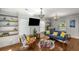 Cozy living room with hardwood floors, comfortable seating, and stylish decor at 1585 San Gabriel Ave, Decatur, GA 30032