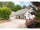 Attractive single-story home with stone accents, attached garage, and mature landscaping at 5042 Southland Dr, Woodstock, GA 30188