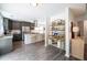 Spacious kitchen with granite countertops, stainless steel appliances, central island, and open layout at 6030 Pattingham Dr, Roswell, GA 30075