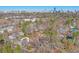 Aerial view of community with mature trees, buildings, and Atlanta skyline at 1418 Summit North Ne Dr # 1418, Atlanta, GA 30324