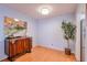 Dining area featuring hardwood floors and wooden buffet at 1418 Summit North Ne Dr # 1418, Atlanta, GA 30324