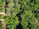 Aerial view of home nestled in a lush green canopy of trees at 203 Concorde Sw Way, Lilburn, GA 30047