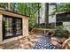 Inviting back deck with seating and french doors, perfect for outdoor relaxation at 203 Concorde Sw Way, Lilburn, GA 30047