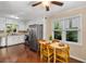 Cozy eat-in kitchen with a view of nature and modern appliances at 203 Concorde Sw Way, Lilburn, GA 30047