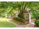 Landscaped front yard showcases a charming home with a stone pathway and mature trees at 3115 Peachtree Ne Dr, Atlanta, GA 30305