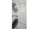 Convenient laundry area with stacked washer and dryer at 908 N Highland Ne Ave, Atlanta, GA 30306