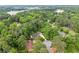 Beautiful aerial view of a home surrounded by mature trees and landscaping creating a serene, private setting at 1190 Hess Dr, Avondale Estates, GA 30002