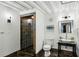 Modern bathroom features a glass-enclosed shower with beautiful tile work and contemporary fixtures at 195 Arizona Ne Ave # 104, Atlanta, GA 30307