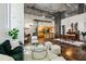 Open-concept living space with modern decor, dining area, and kitchen with stainless steel appliances at 195 Arizona Ne Ave # 104, Atlanta, GA 30307