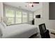 Bright bedroom with large windows, plush carpeting, and a ceiling fan at 3708 Ashford Creek Ne Hl # 3708, Atlanta, GA 30319