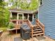 Wooden deck and screened-in porch providing a great space for outdoor entertainment at 5364 Muirwood Pl, Powder Springs, GA 30127