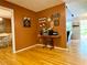 Comfortable dining area adorned with hardwood floors and an adjacent coffee station at 5364 Muirwood Pl, Powder Springs, GA 30127