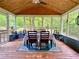 Inviting sunroom perfect for dining with a view of the outdoor landscape at 5364 Muirwood Pl, Powder Springs, GA 30127