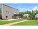 The home features a large, sunny backyard, a deck, and an enclosed wooden fence at 626 Discovery Ct, Acworth, GA 30102