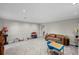 Large finished basement with recessed lighting and plenty of room for play or relaxation at 7750 Landowne Dr, Atlanta, GA 30350