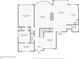First floor architectural drawing with dimensions of rooms at 1156 Whisper Cove Dr, Buford, GA 30518