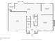 First floor plan featuring the living room, kitchen, laundry, and a two car garage at 4530 Talon Way, Douglasville, GA 30135