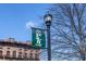 Decorative street banner with 'PLAY' displayed, enhancing the street view with local charm at 1210 Mayfield Rd, Milton, GA 30009