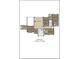 Layout of the upper level floor plan, showing bedrooms, bathrooms and living area at 1210 Mayfield Rd, Milton, GA 30009
