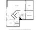 Floorplan of the basement with bedroom, bar, Gathering room, and storage at 1345 Hilltop Overlook Dr, Marietta, GA 30062