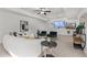Cozy basement with modern decor, plush seating, and mounted televisions creates an inviting entertainment space at 1345 Hilltop Overlook Dr, Marietta, GA 30062