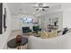 Stylish basement featuring dual televisions, comfortable seating, and contemporary design elements for relaxed living at 1345 Hilltop Overlook Dr, Marietta, GA 30062