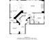 First floorplan with living room, eat-in kitchen, dining, and foyer at 1345 Hilltop Overlook Dr, Marietta, GA 30062