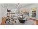Inviting living room with plenty of natural light, comfortable seating, and open flow to the kitchen and dining areas at 1345 Hilltop Overlook Dr, Marietta, GA 30062