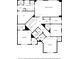 Floorplan of the second floor with four bedrooms and bathrooms at 1345 Hilltop Overlook Dr, Marietta, GA 30062