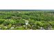 Aerial neighborhood shot surrounded by mature, green trees and landscaping at 120 Candler Oaks Ln, Decatur, GA 30030