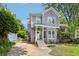 Charming two-story home with gray siding, brick accents, and a cozy front porch perfect for relaxing at 120 Candler Oaks Ln, Decatur, GA 30030
