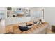 Comfortable living room featuring built-in shelving and a cozy leather sofa for relaxation at 120 Candler Oaks Ln, Decatur, GA 30030