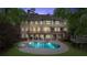 Luxury home with a pool, hot tub, deck, and outdoor seating at 1740 Doncaster Ne Dr, Atlanta, GA 30309