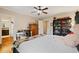 Bedroom with hardwood floors, nice natural light and a study area at 1740 Doncaster Ne Dr, Atlanta, GA 30309