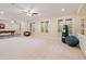 Spacious bonus room with a billiard table in the other room at 1740 Doncaster Ne Dr, Atlanta, GA 30309