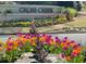 A beautiful display of tulips adorn the Cross Creek entrance sign at 143 Lablanc Nw Way, Atlanta, GA 30327