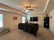 Comfortable living room with plush seating, modern furniture, and neutral color scheme at 3531 Lilly Brook Dr, Loganville, GA 30052