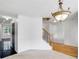 Open-concept dining room with a chandelier, connecting to other living spaces at 3550 Willow Tree Trce, Decatur, GA 30034