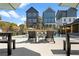 Community pool featuring lounge chairs, water features and views of the neighborhood at 3272 Stillwood Dr, Atlanta, GA 30354