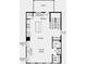 Second floorplan featuring a kitchen, dining, great room, half bath, pantry and deck at 518 Provence Gate Ln, Lawrenceville, GA 30044
