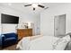 Bedroom with modern interior and a large TV in the background at 2669 Caruso Way, Atlanta, GA 30339