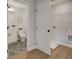 View of bathroom, featuring a single vanity at 4659 Larkfield Way, Powder Springs, GA 30127